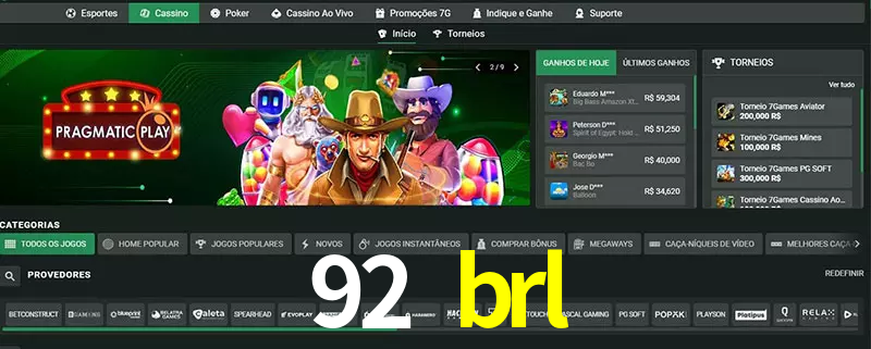 cassino 92 brl